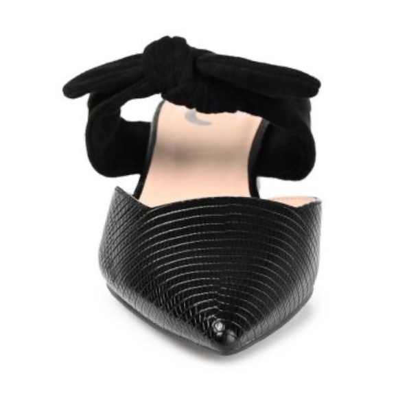 NWT Journee Collection black slip on pointed toe mules size 6 - Picture 8 of 10